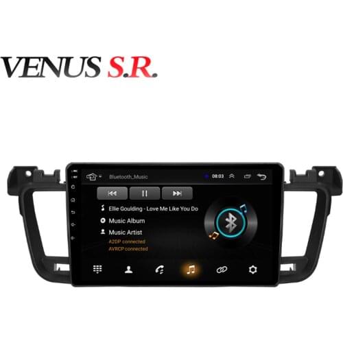 VenusSR Android 8.1 2.5D car dvd for peugeot 508 2012-2016 multimedia headunit GPS Radio stereo gps navigation