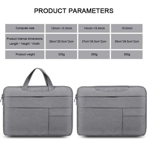 Laptop Bag Case For MacBook Air Pro Mac Book 13.3 15.6 13 15 15.4 16 inch Huawei Matebook D 14 Computer Sleeve Cover Accessories