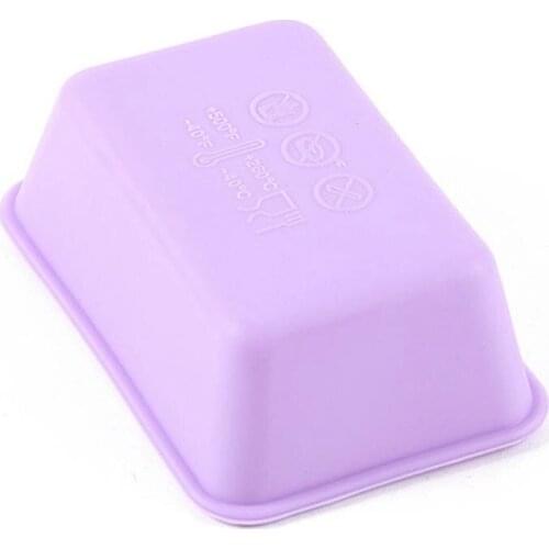 Kapmore 1pc Mini Cake Mould DIY Rectangle Food Grade Silicone Baking Mold DIY Baking Tools Accessories Random Color