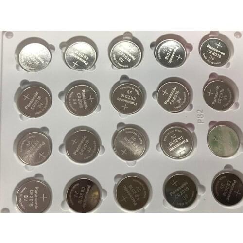 40pcs/lot Panasonic 3V Lithium Coin Cells Button Battery Batteries DL2016 KCR2016 CR2016 LM2016 BR2016 High Energy Density