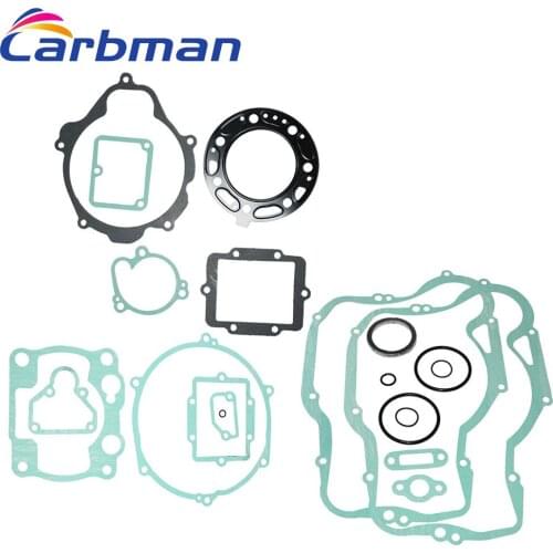 Carbman Complete Engine Gasket Kit Set for Kawasaki KX 250 1988-1992 High Quality Motor Engine Parts