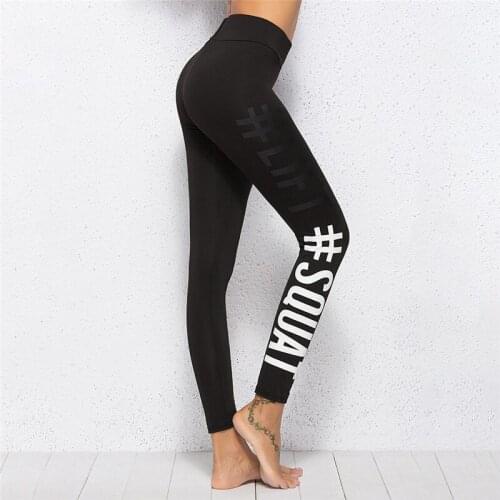 Summer Style Sexy Womens Leggings Lift Squat Letter Print Push Up Hips Pants Workout Fitness Leggings Slim Trousers