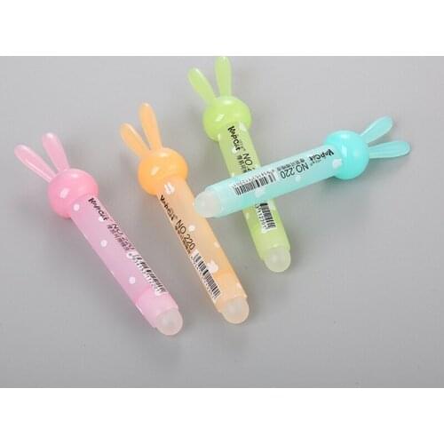 Kawaii Rabbit Eraser For Erasable Pen Cute School Office Supply Stationery Gift Dropshipping
