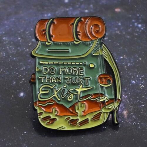 Unisex Fashionable Treasure Bag Brooch Pin Alloy Badge for Adventure Lovers