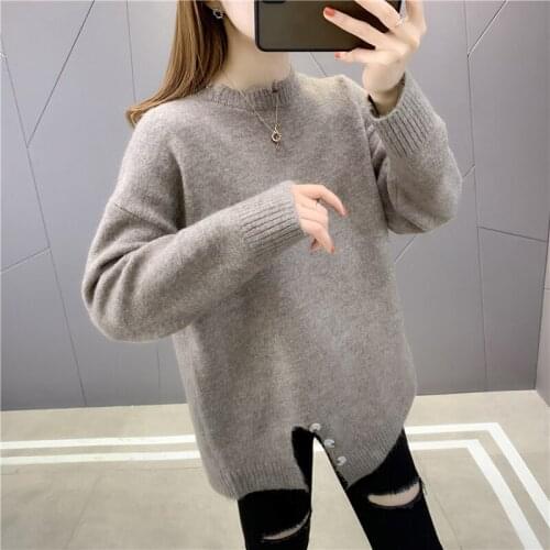 Room 189502, 1 row 6 】 make irregular split buttons on pullovers [1128] 65