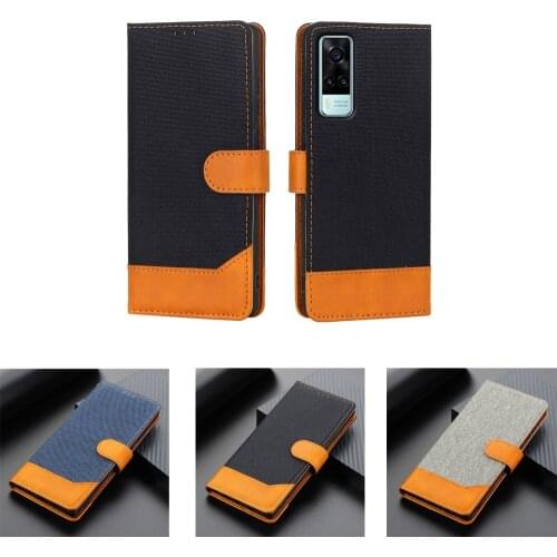 New Cloth Grain Leather Flip Phone Case For Vivo Y31 Cover Wallet Stand Book On Vivo Y 31 Case Magnetic Card Hoesje Etui Coque