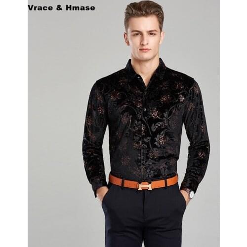 Autumn and Winter plus velvet warm pleuche soft and comfortable men shirt High-quality fashion casual long sleeve shirt M-XXXL
