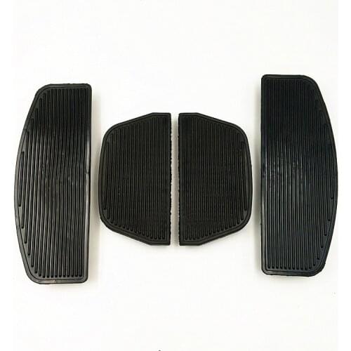 Front Rear Rubber Rider Insert Floorboard Footboards Foot peg Footrest Pad Fits For Harley Davidson FLHTC FLHTCUI FLHTCU FLHRC