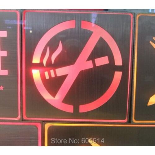 [Seven Neon]Free shipping 110*110*30mm square shape led singnal light led indicator for no smoking signal