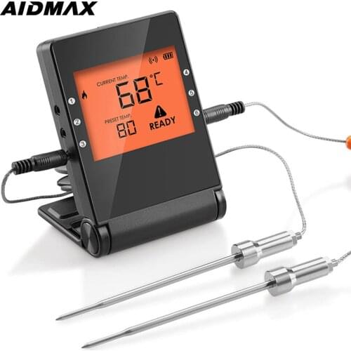 AidMax PRO04 Smart Digital Kitchen Meat Thermometer Long Range Turkey Beef Steak Thermometer Temperature Gauge With Magnet