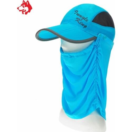 Jungle King Unisex Fishing Hat Sunscreen Hat Sandproof Mosquito Hat UV Protection 100% Outdoor Mountaineering Gauze Sunscreen