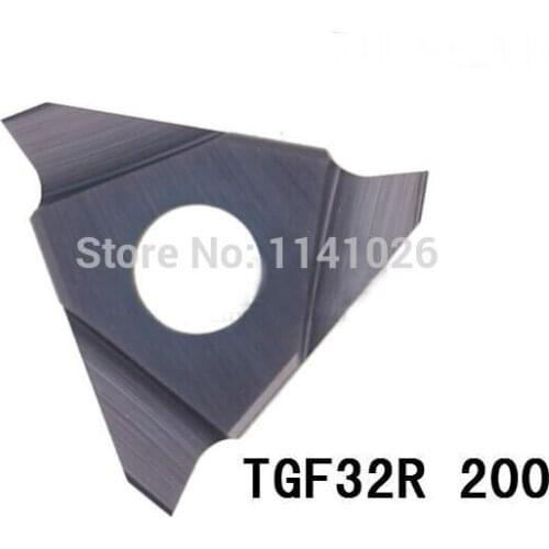 10pcs TGF32R 200 carbide turning insert ,Cutting inserts, Factory outlets,the lather,cnc,for Grooving Holder CGBR & SGBR