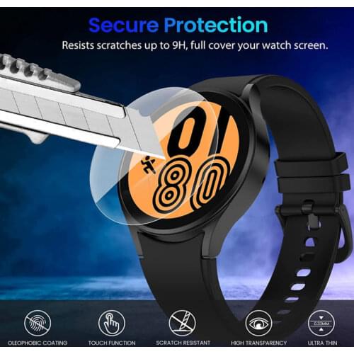 Tempered Glass For Samsung Galaxy Watch 4 40mm 44mm Full Screen Protector samsung Glaxy watch 4 Classic 46mm 42mm Accessories