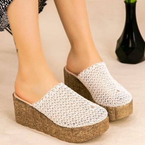 Tonar Ladi White Braided Wedges Women Slippers Spring Summer New Season Casual New Creation Cool Summery Style Comfortable