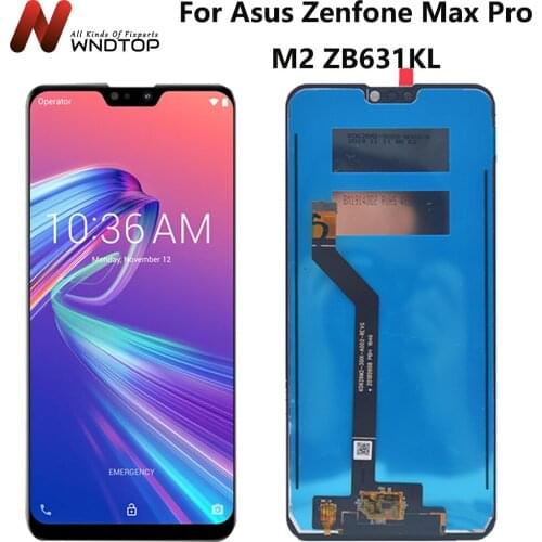 Tested For Asus ZB631KL Display With Frame Replacement For ASUS Zenfone Max Pro M2 ZB631KL LCD Display Touch Screen Digitizer