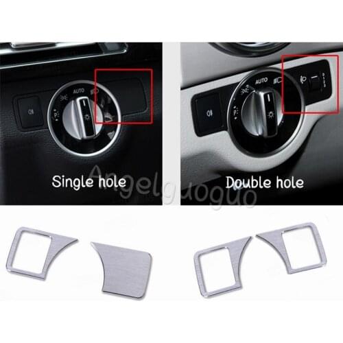 2 styles Headlight Adjustment Button Cover Trim Car Accessories For Mercedes Benz A W176 B W246 C W204 E W212 GLK GL ML