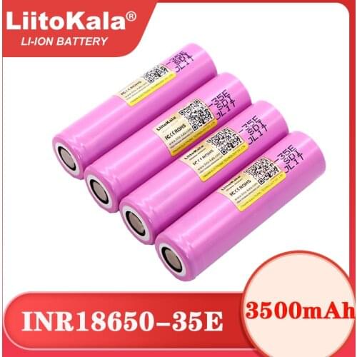 Liitokala Original INR18650-35E 3.7V 3500mAh Max 13A Discharge Power Battery For Flashlight batteries