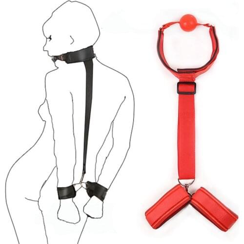 BDSM Bondage Restraint Accessories Fetish Slave Handcuffs Ankle Cuffs Adult Erotic Games Sex Toys For Woman Couples Gags Muzzles