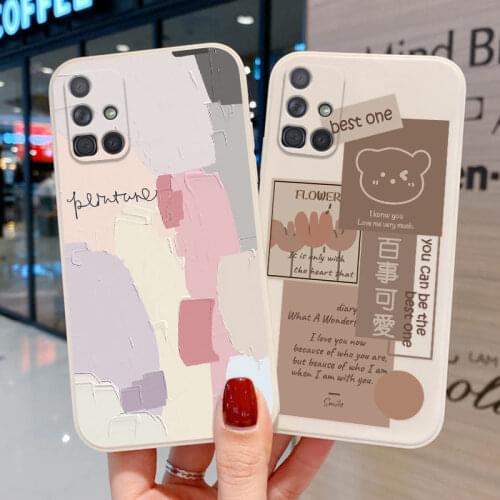 Soft Case For Samsung A32 A52 A51 A71 A72 Cases Galaxy A21S A31 S21 Ultra A42 A50 A12 A20S A10S A02 A30S A50S Back Covers Funda