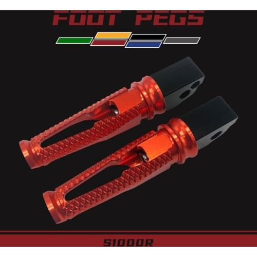 For S1000R S1000 R S 1000 R 3.Motorcycle CNC Aluminum Rear Footrests Foot pegs Passenger rests Footpegs Pedals