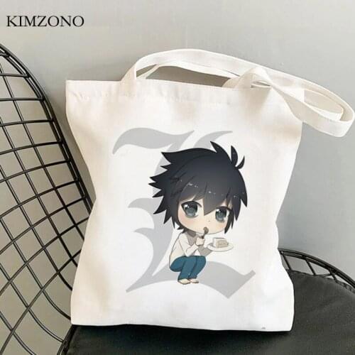 Death Note shopping bag eco tote canvas shopper shopper jute bag bag bolsas reutilizables jute grab