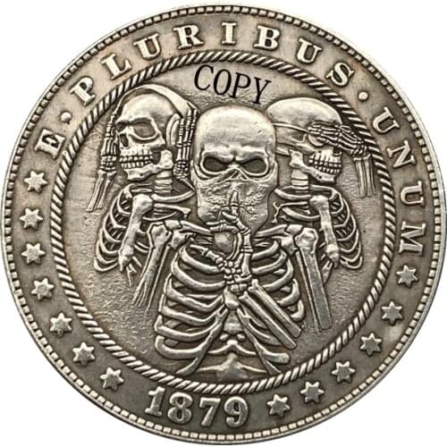 Hobo Nickel 1879-CC USA Morgan Dollar COIN COPY Type 182