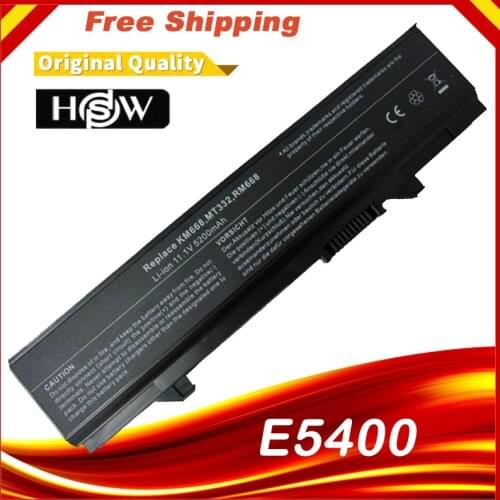 HSW 6 Cell 4400mAh Laptop Battery for Dell Latitude E5400 E5500 E5410 E5510 PW651 U116D W071D RM649 RM656 RM661 RM668 T749D fast
