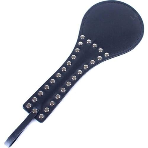 PU Leather Round Sexy Paddle Adult Games Cosplay Sex Slave Fetish Bdsm Crazy Sex Game Beating Ass Flirting Sex Toys for Couples