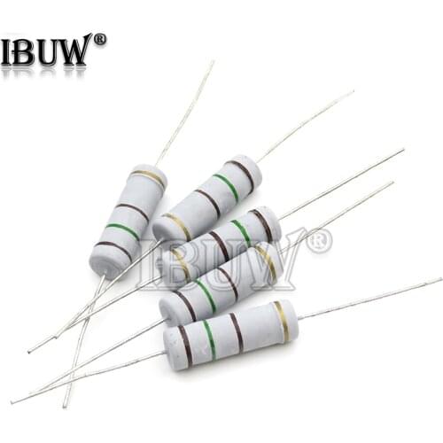 10PCS Carbon Film resistor 5W 5% 1R ~ 1M 2.2R 10R 22R 47R 51R 100R 150R 470R 1K 4.7K 10K 47K 1 2.2 10 22 47 51 100 150 470 Ohm