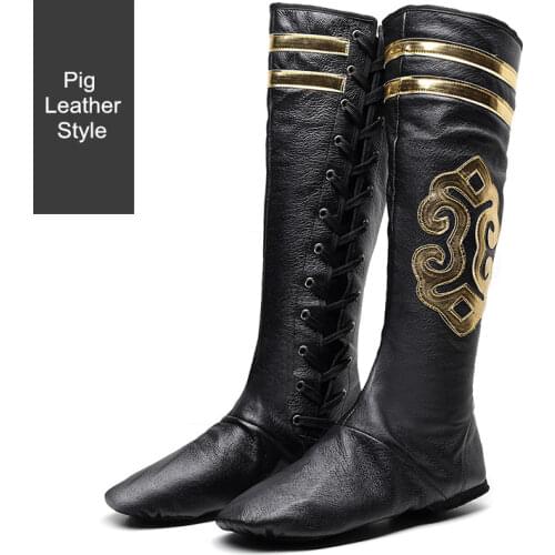 China Historical Boots Swordsman Cosplay Opera Boots Hero Shoes Ancient Chinese Knight Cosplay Soldier Boots