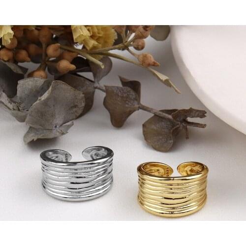 Korean style ring female women fashion personality simple adjustable index finger chunky rings
