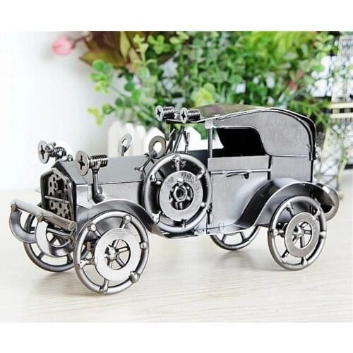 Metal Crafts Vintage Car Model Black