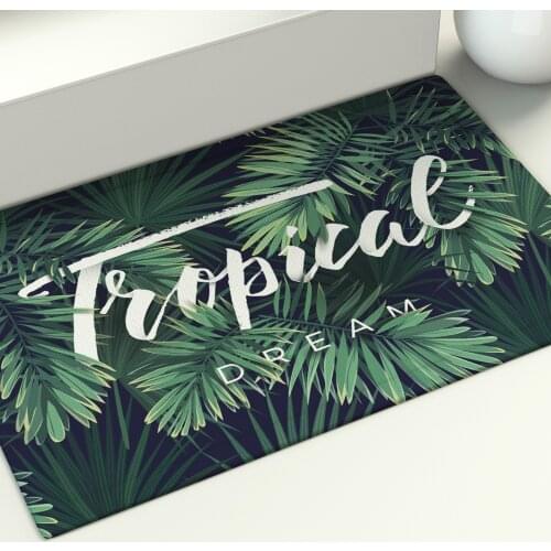 Tropical Plant Floor Mat Bohemia Cactus Banana Leaf Area Rugs Large Home Living Room Bedroom Decoration Carpet