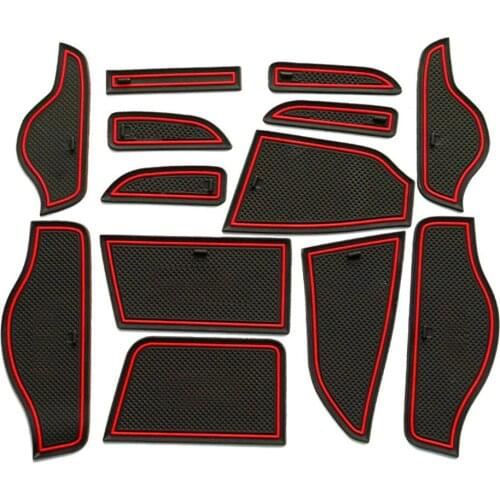 Car Door Groove Mat For Lifan X50 2014 2015 2016 2017 2018 2019 Gate Slot Mat Rubber Anti-Slip Mat