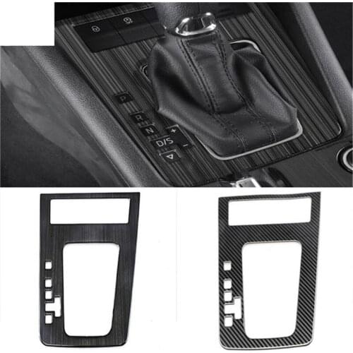 1pc Car sticker Stainless steel grain gear panel decoration cover for 2015-2019 Skoda Octavia wagon car accessories