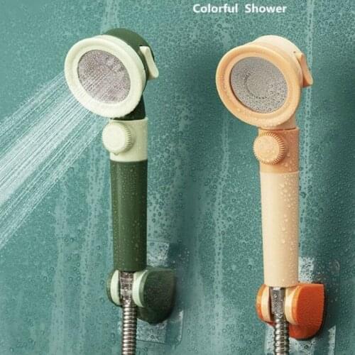 Punch-free Base Rain Shower Head Gear Shift Hose Pressurized Detachable Family Bathroom Bath Set Universal Interface Hot H8010