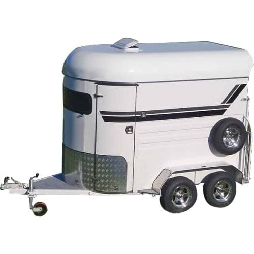 Galvanized economic 2 horses straight load horse trailer with economic configuration