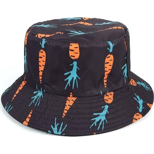 New Reversible Bucket Hat Women Designer Print Cactus Fashion 2020 Summer Bob chapeau Femme Panama hats Men gorro de pescador