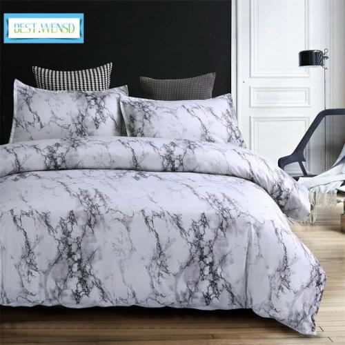 Bedclothes Comforter Bedding 100% Polyester Fiber Quilt Cover Sets King Size Stone Stripe Simple Plain Color Housse De Couette