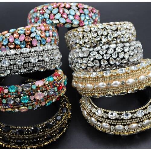 Baroque headband fashion exaggeration sponge heavy industry hair accessories prom catwalk travel gifts hair accessories 741