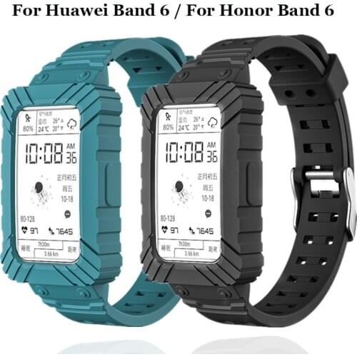 For Huawei Watch Band 6 Sport Wristband Silicone Strap Bracelet Compatible For Honor Band 6 Band6 Watchbands Accessories Correa