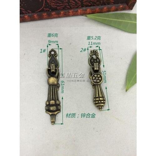 Muhe gift box handle Zinc Alloy Antique small pull ring Cupboard door handle Get screw wholesale