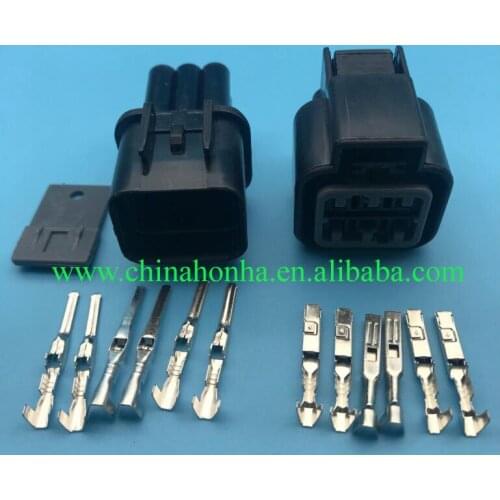 5 pcs KUM 6 Pin PB625-06027 Female And Male Automotive Waterproof Plastic Electronic Housing Connector Plug