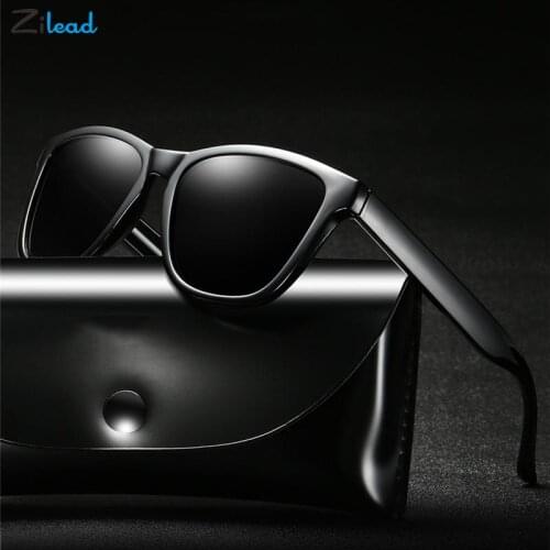 Zilead Polarized Men Women Sunglasses Retro Classic Square Frame Luxury Brand Sun Glasses UV400 Shading Mirror Unisex Oculos