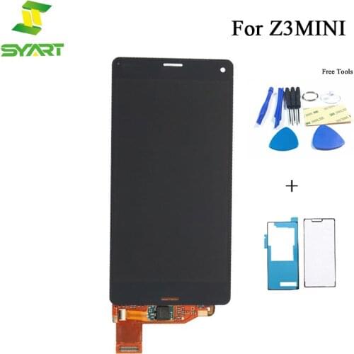 SYART LCD For Sony Xperia Z3 Compact Z3 Mini D5803 D5833 Display Touch Screen Frame Replacement Free Shipping