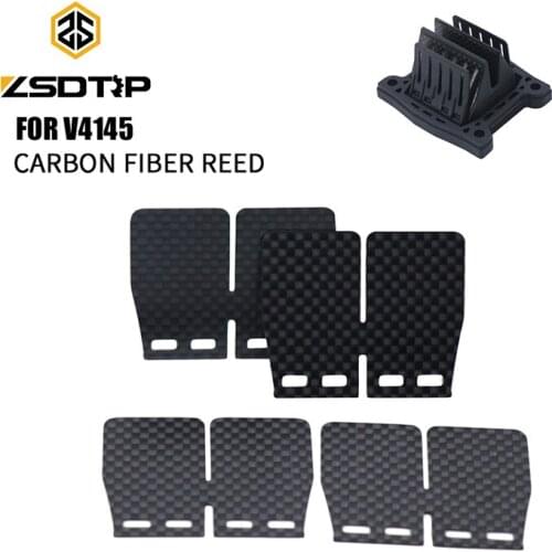 ZSDTRP 10/20pcs V4145 Motorcycle Motocross Carbon Fiber Intake Reed Valve Reed Plate For Yamaha Blaster All Years Racing