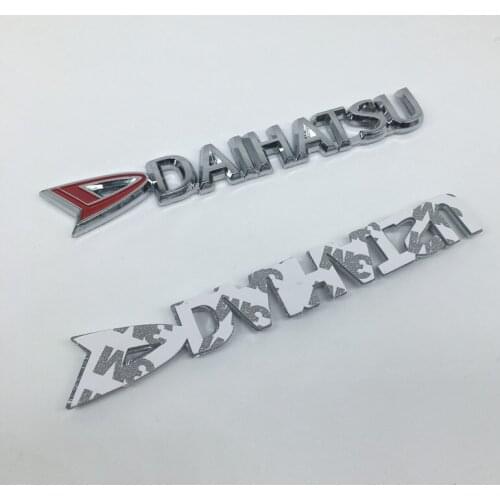1pcs Daihatsu 3D ABS car Letter Rear trunk Decals Emblem badge sticker Decal for D-Base D-R Pico Materia Kopen COPEN Esse Altis