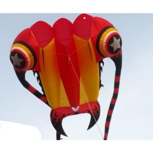 16square meters single line kite ripstop nylon fabric vliegers flying kite weather vane trilobite kite soft pulpo windsock