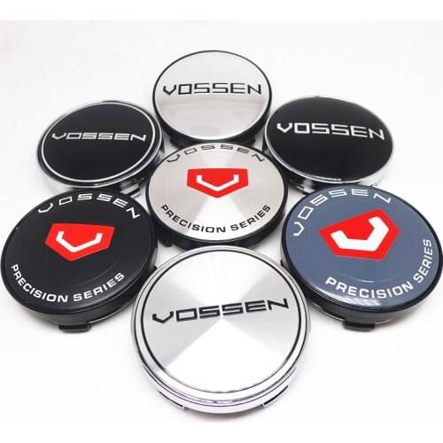 4pcs 60mm Vossen Car Wheel Center Hub Cap Styling 56mm Emblem Badge Sticker Cover Accessories