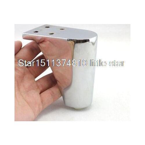 4pcs Set 100mm Metal Furniture Cabinet Legs Tea Table Bed Chair Sofa Leg Feet